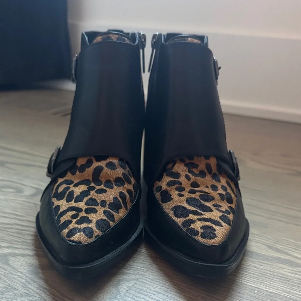 SAM EDELMAN Reese Pony Hair Leather
Ankle Boots - Picture 6 of 8